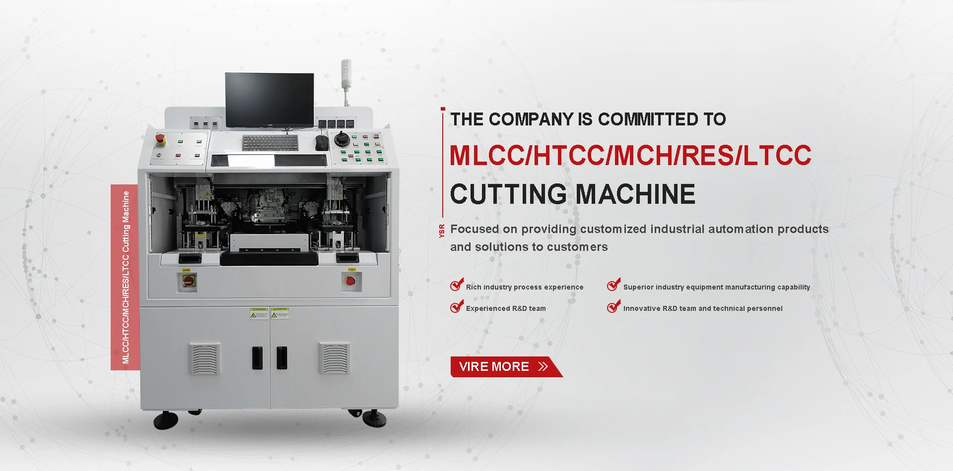 Máquina de corte MLCC/HTCC/MCH/RES/LTCC